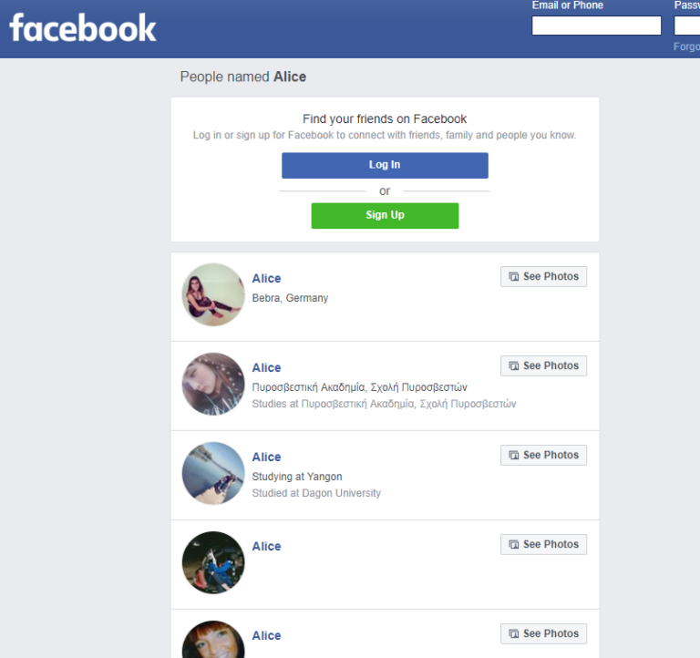 How to Search Facebook without account or Logging in