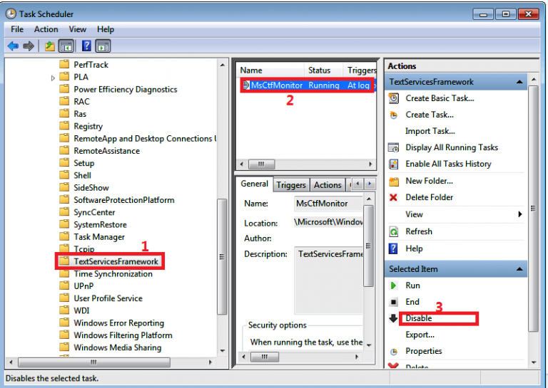 Textservicesframework monitor task windows 7 что это