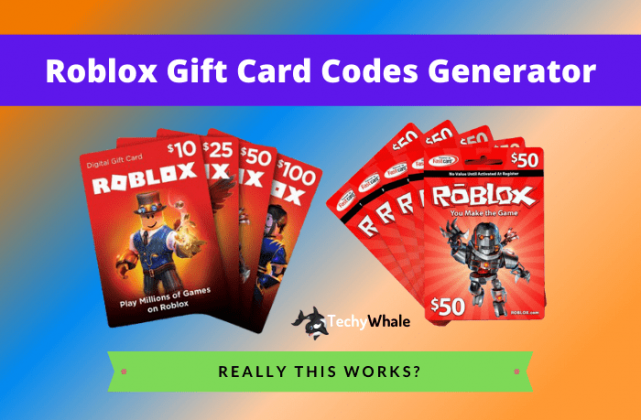 Roblox Gift Card Generator 2022: No Human Verification