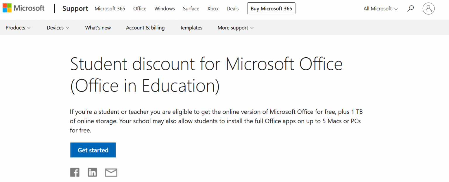 microsoft for mac student discount