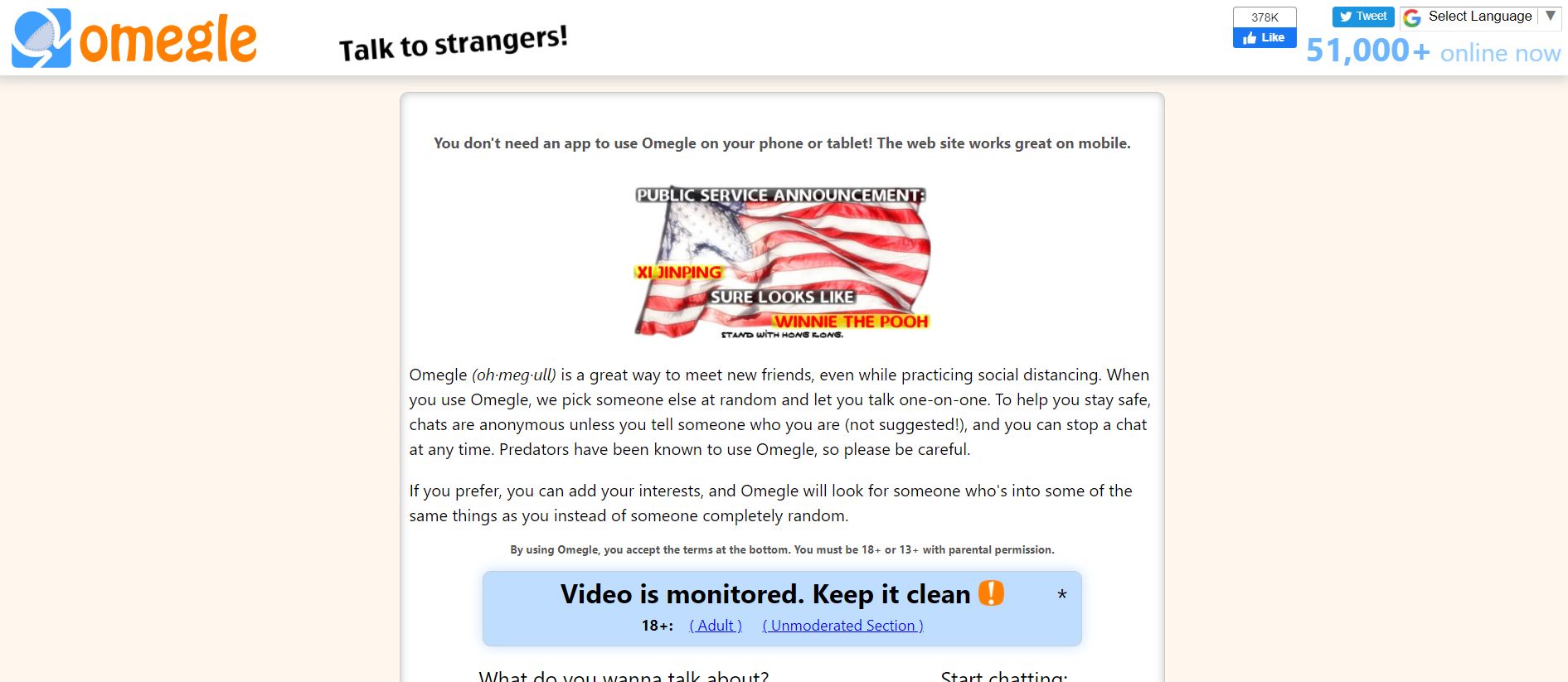 Can you use omegle on xbox one